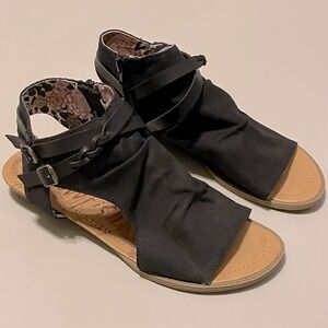 Blowfish Black and Tan Women's Sandals